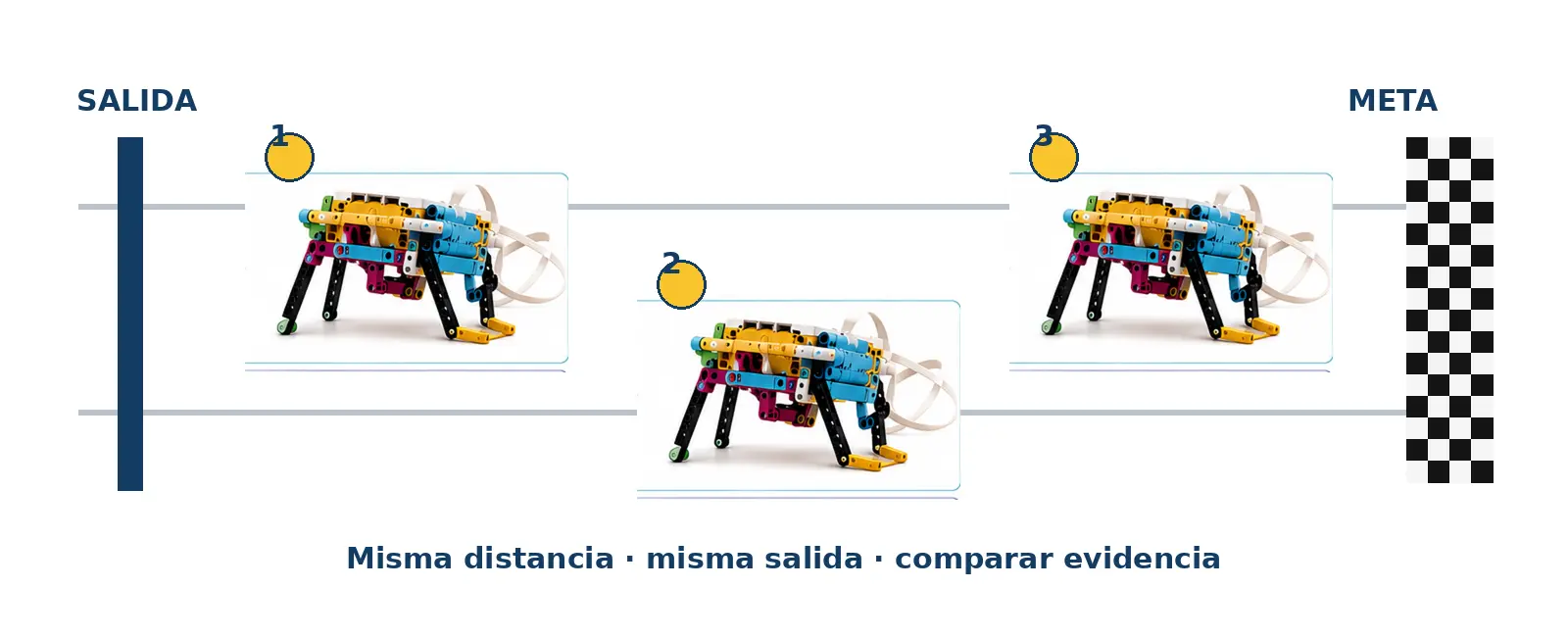 Pista de prueba para la Carrera de saltadores